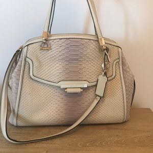 Coach handbag in crocodile skin